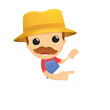 funny cartoon farmer