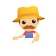 funny cartoon farmer