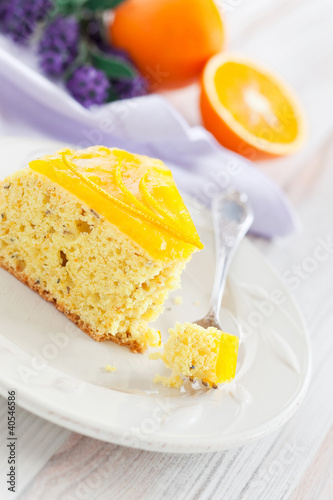 Photo: Orange and lavender cake Orange and lavender cake