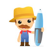 funny cartoon farmer