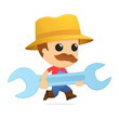 funny cartoon farmer