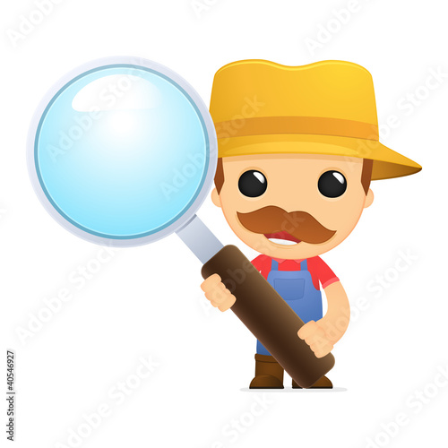 Vector: funny cartoon farmer funny cartoon farmer