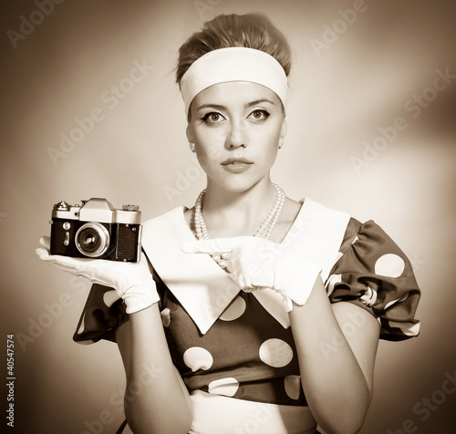 Foto: lady with a camera lady with a camera