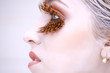 Photo: makeup and false eyelashes applied, makeup and false eyelashes applied,