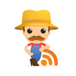 funny cartoon farmer