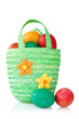 eggs in the decorative basket