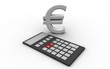 Illustration: Taschenrechner Euro Taschenrechner Euro