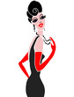 donna elegante