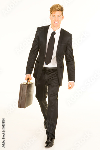 Photo: businessman with briefcase businessman with briefcase