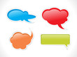 abstract chat balloon icons