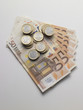Euro banconote e monete