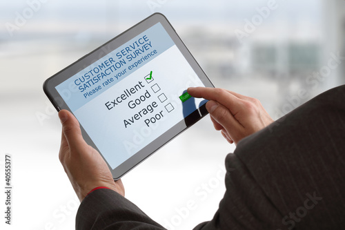 Photo: Online customer service satisfaction survey Online customer service satisfaction survey