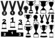 Trophies and medals set Trophies and medals set