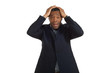 Portrait african man on white background Portrait african man on white background