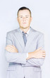 Young businessman front view
