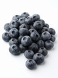 Fresh Blueberries on a White Background