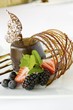 Hawaiian Vintage Chocolate Cake with Chocolate Sour Cream Mousse and Macadamia Caramel