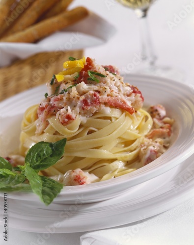 Photo: Lobster Fettuccini Lobster Fettuccini