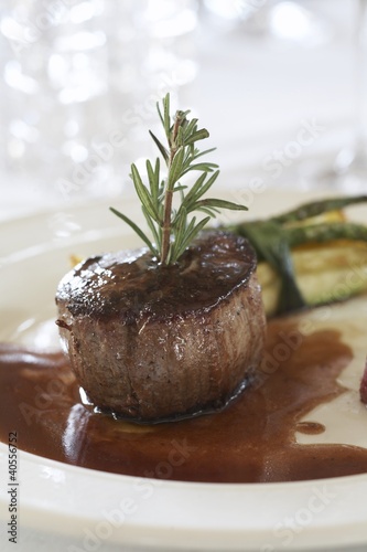 Photo: Filet mignon with rosemary and gravy Filet mignon with rosemary and gravy