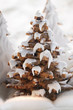 Gingerbread trees with glacé icing