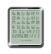 electronic calculator font vector illustration EPS10.