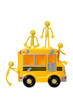 Toy Bus and Rubber Figures