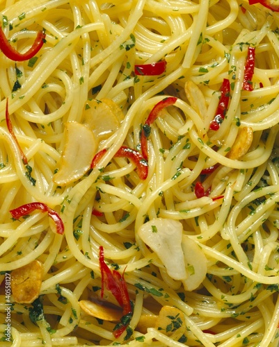 Foto: Spaghetti Aglio; Olio and Peperoncino Spaghetti Aglio; Olio and Peperoncino