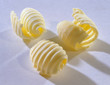Three butter curls