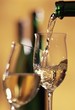 Pouring white wine