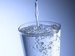 Pouring water into a glass