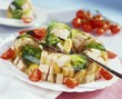 Ham and broccoli in aspic