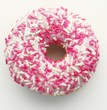 A doughnut with sprinkles