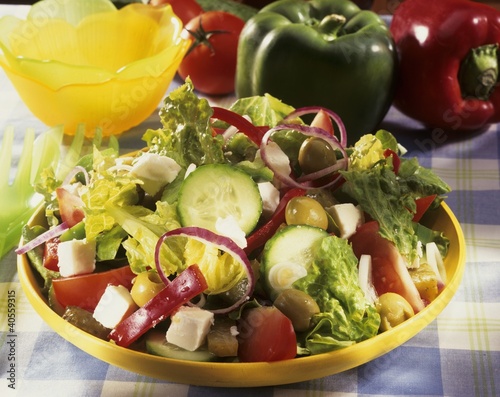 Photo: Greek salad Greek salad
