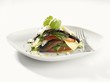Antipasto lasagne with aubergines, courgettes and tomatoes