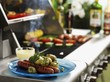 Grilled sausages with dill potatoes