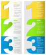 One two three - vector progress background One two three - vector progress background