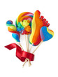 Colorful lollipops