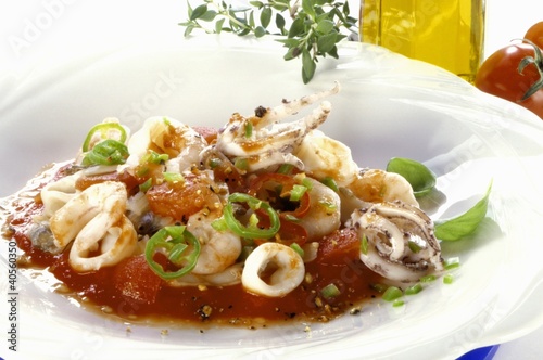 Photo: Squid in tomato sauce Squid in tomato sauce