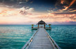 Sunset / Sunrise Jetty at Maldives / Malediven