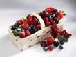 Mixed berries in a basket