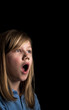 Amazed young girl