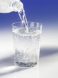 Pouring mineral water