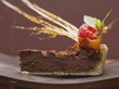 A piece of chocolate tart