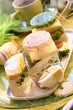 Eggs and peas in aspic for Easter