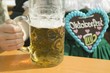 Woman with litre of beer at Oktoberfest