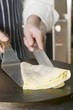 Folding a crêpe