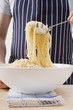 Picking up spaghetti with spaghetti server