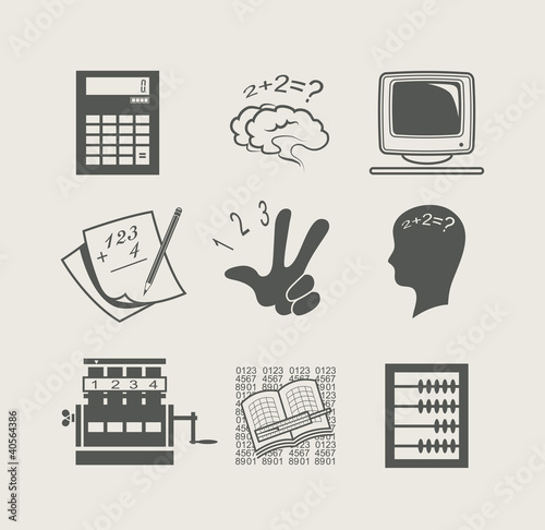 Vector: devices for calculation set icon vector illustration devices for calculation set icon vector illustration