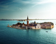 view of San Giorgio island, Venice, Italy