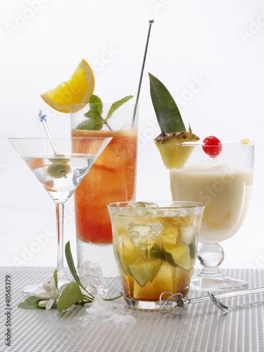 Photo: Four different cocktails Four different cocktails